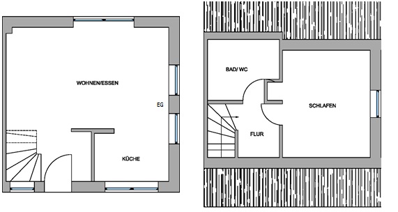 Grundriss Ferienwohnung Lachmöwe